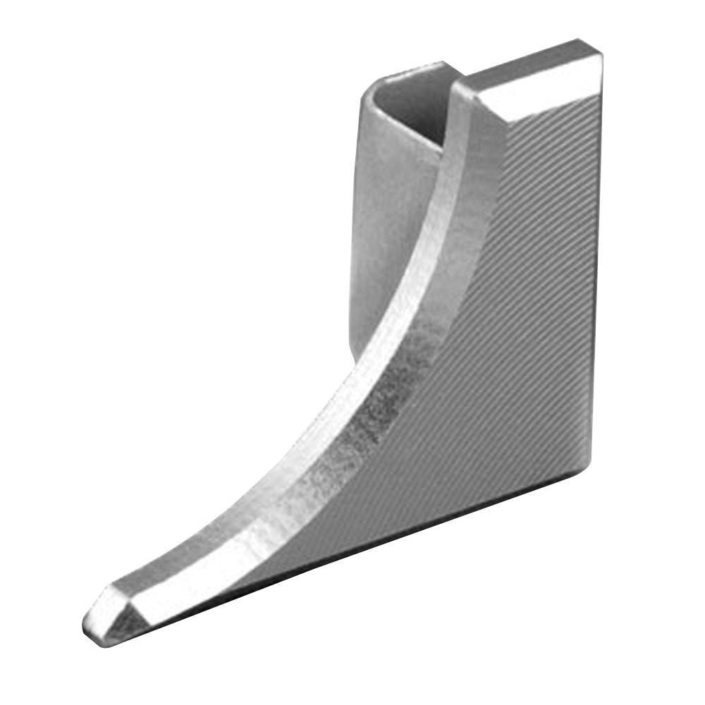 Schluter - DILEX-AHKA Cap de fermeture droit avec un radius de 3/8" (10 mm) - aluminium anodisé mat