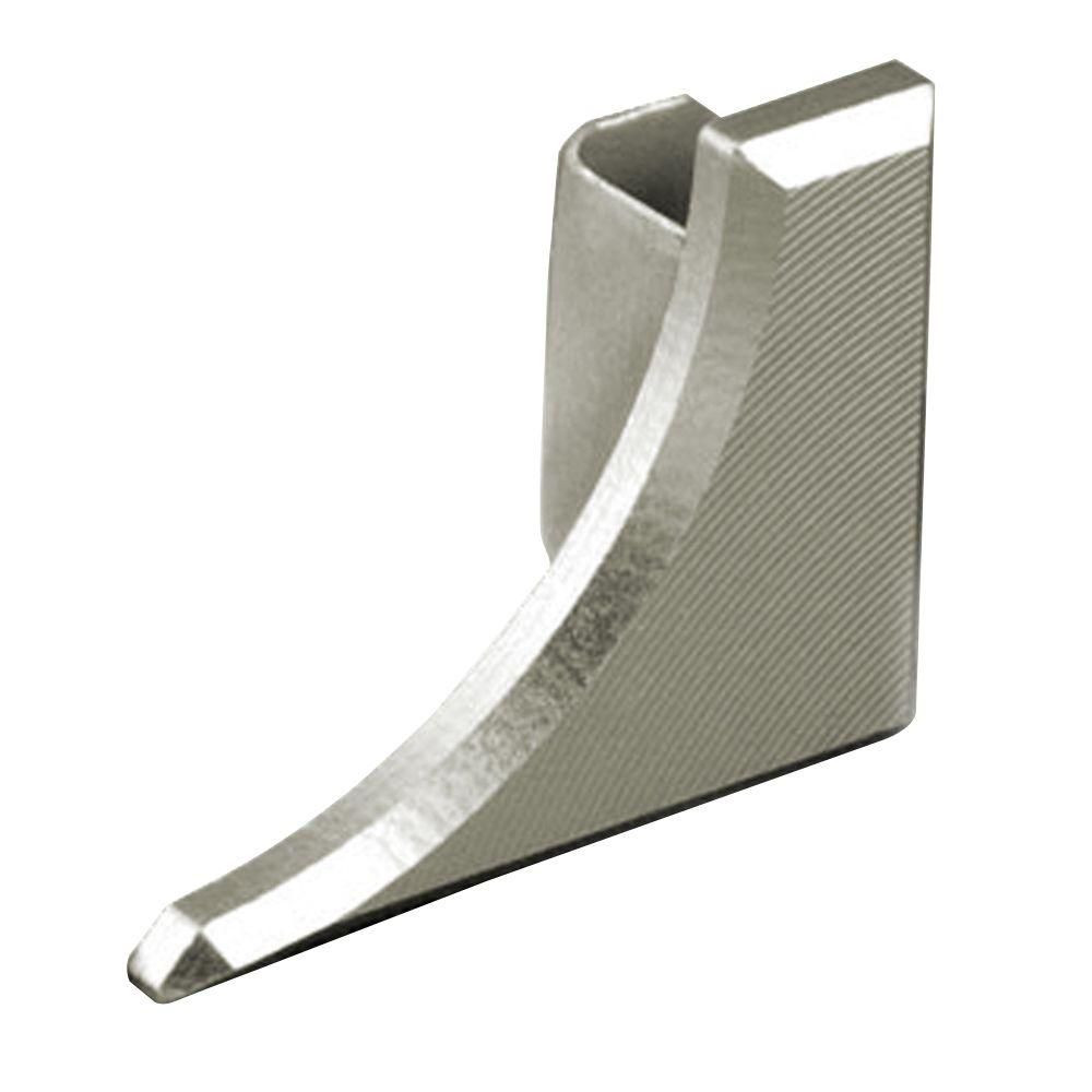 Schluter - DILEX-AHKA Cap de fermeture droit avec un radius de 3/8" (10 mm) - aluminium anodisé nickel mat