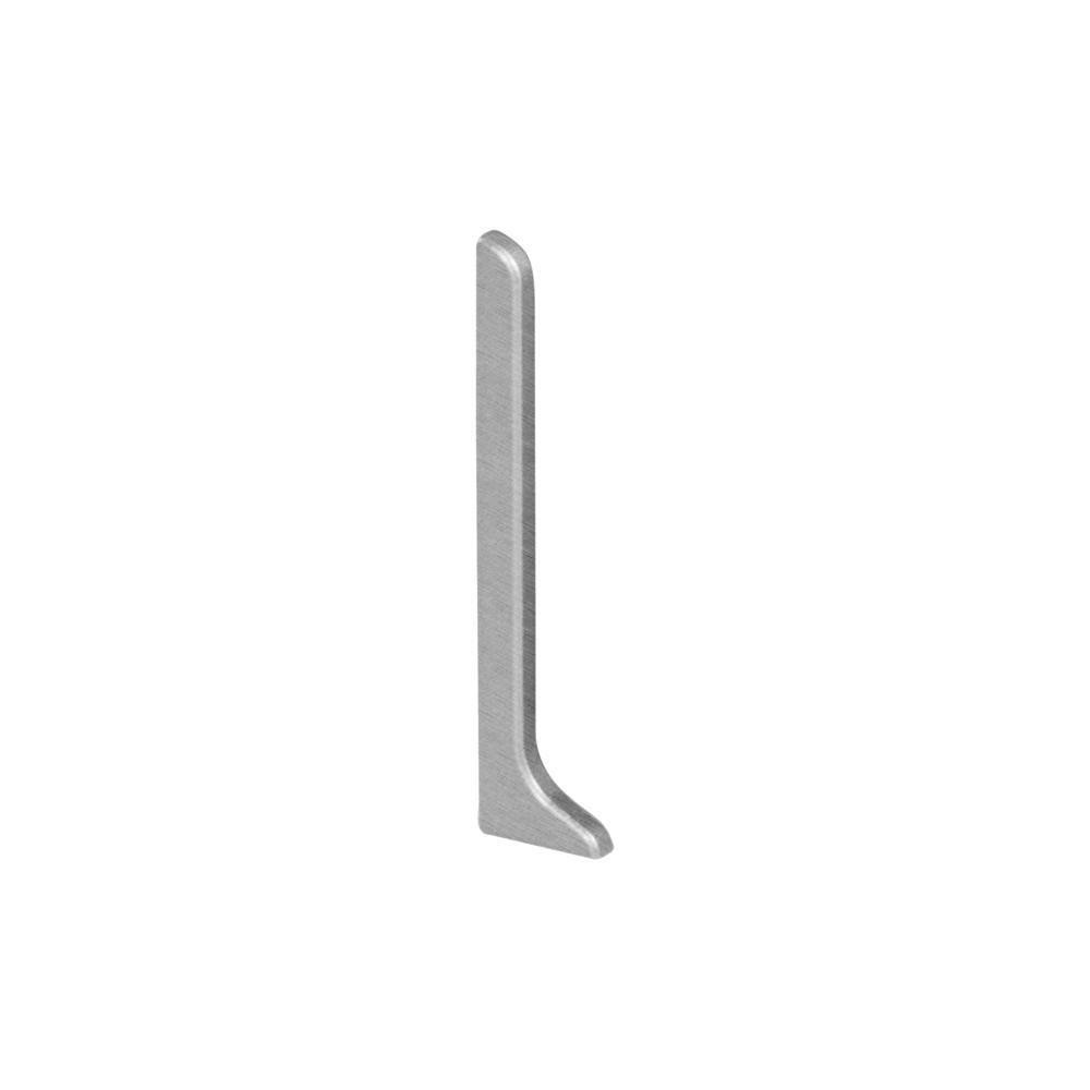 Schluter - DESIGNBASE-SL Cap de fermeture de droite - aluminium aspet inox brossé 3-1/8" (80 mm)