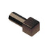 Schluter - QUADEC Coin intérieur/extérieur 90° - aluminium anodisé bronze antique brossé 3/8" (10 mm)