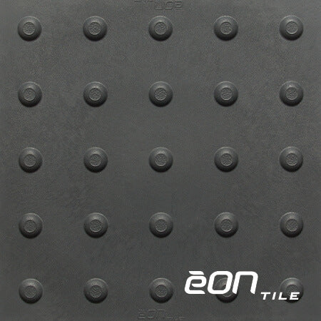 Kinesik - Tuile tactile Eon Tile avec dômes Gris Fumée 12" x 12"