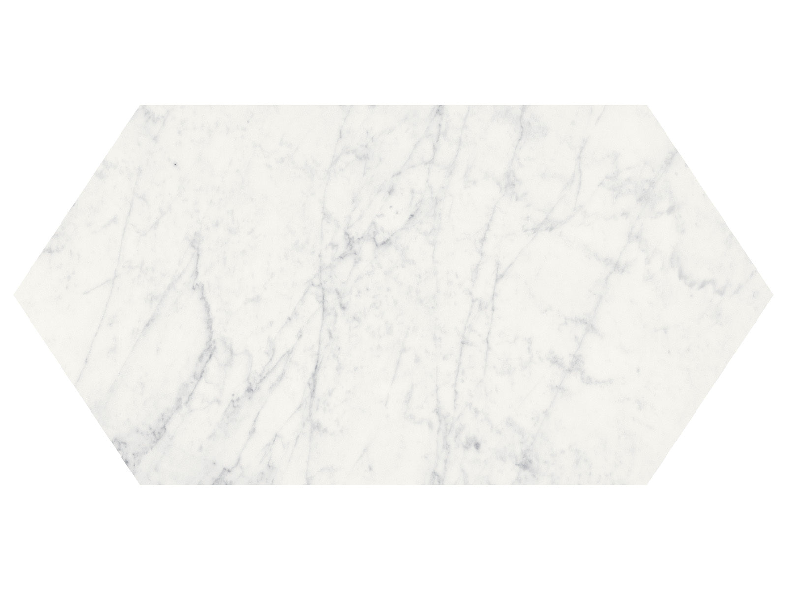 Anatolia - Eterna Bianco - Tuile picket de marbre, fini adouci 60 cm (24 po)