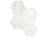 Anatolia - Eterna Bianco - Mosaïque hexagonale de marbre, fini adouci 15,2 cm (6 po)