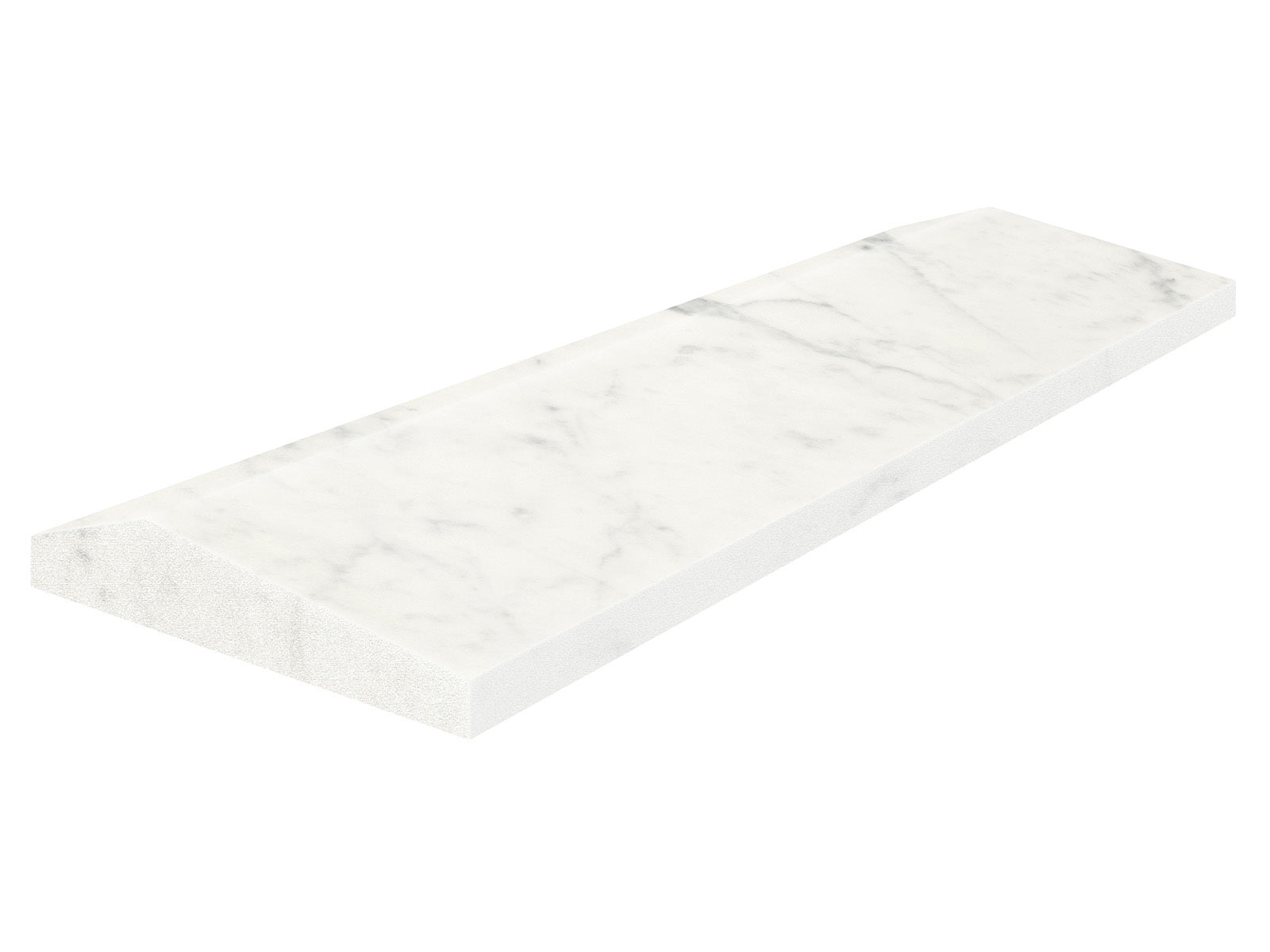 Anatolia - Eterna Bianco - Tuile décorative Prisma de marbre, fini adouci 10 x 30,5 cm (4 x 12 po)