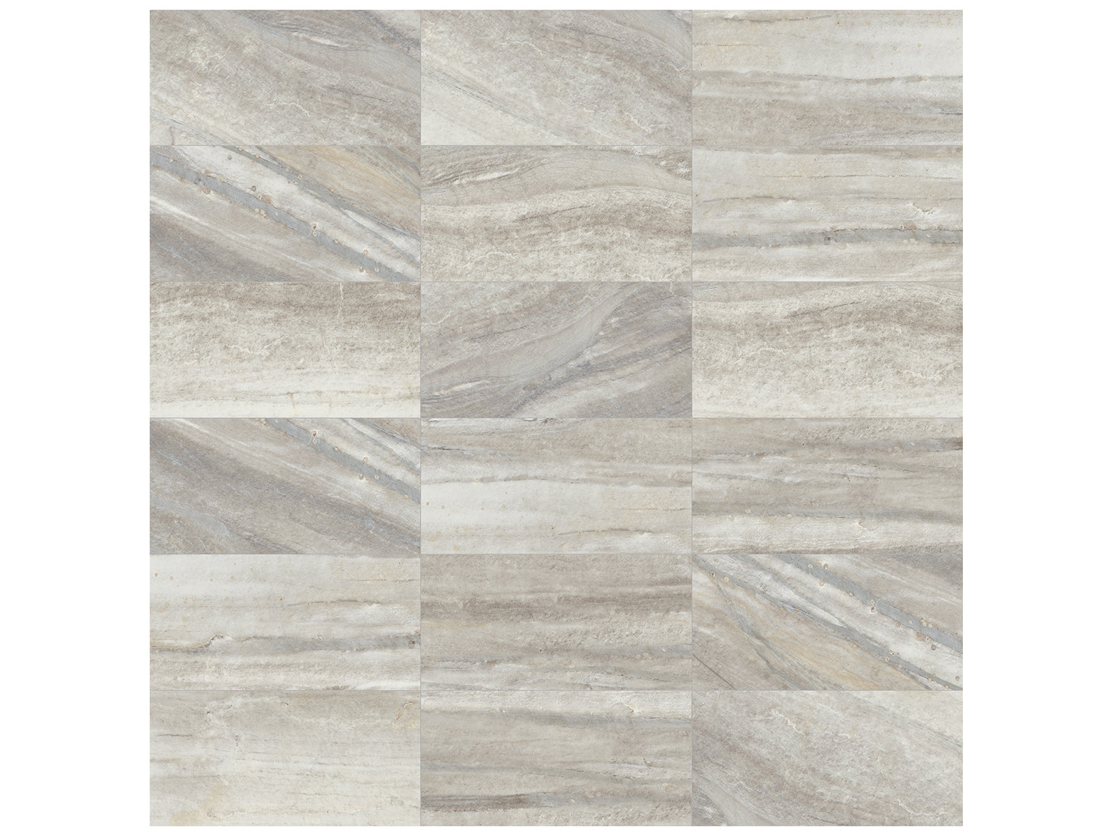 Anatolia - Evolution - Sand - Tuile de porcelaine émaillée aspect travertin, fini mat 30 x 60 cm (12 x 24 po)