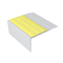 Kinesik - Ecoglo F4-N20 Flat Stair Nosing with Yellow Anti-Slip Strips 2.7" (vendu en pied linéaire)