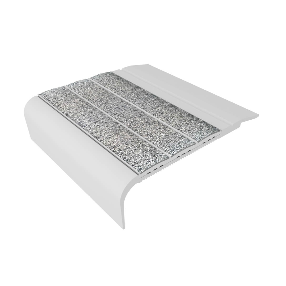 Kinesik - Ecoglo F5-N20 Nez de marche à angle droit avec bandes antidérapantes grises 2.7" (vendu en pied linéaire)