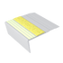 Kinesik - Ecoglo F6-E20 Photoluminescent Flat Stair Nosing with Yellow Anti-Slip Strip 3.1" (vendu en pied linéaire)