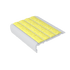 Kinesik - Ecoglo F7-N30 Flat Stair Nosing with Yellow Anti-Slip Strips 2.6" (vendu en pied linéaire)