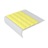 Kinesik - Ecoglo F8-N30 Flat Stair Nosing with Yellow Anti-Slip Strips 3" (vendu en pied linéaire)