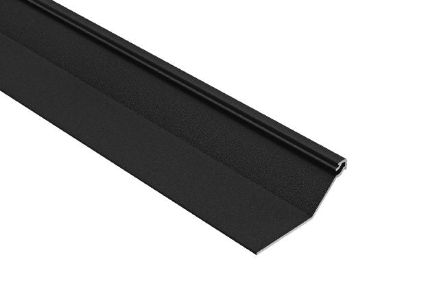 Schluter - FINEC-SQ Moulure de finition et de protection des rebords avec surface visible mince et carrée Aluminium Noir Mat 9/16" x 8' 2-1/2"