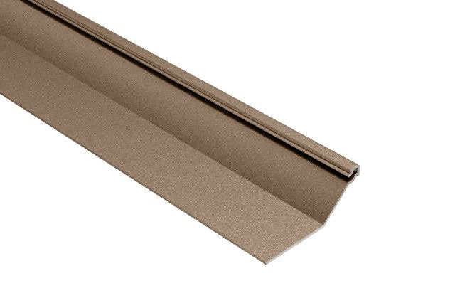 Schluter - FINEC-SQ Moulure de finition et de protection des rebords avec surface visible mince et carrée Aluminium Beige 7/16" x 8' 2-1/2"