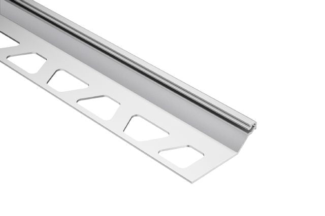 Schluter - FINEC-SQ Profilé de finition et de protection des rebords aluminium anodisé mat 7/16" (11 mm) x 8' 2-1/2"