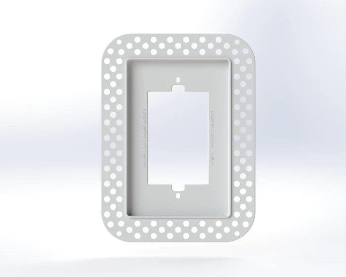 Fittes - Support de réceptacle encastré pour cloison sèche Lite Blanc Coton (paquet de 5)