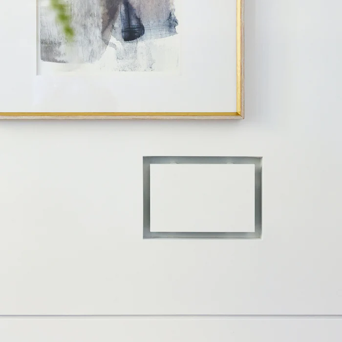Fittes - Trappe de ventilation murale encastrée pour cloisons sèches Lite Blanc 6" x 10"