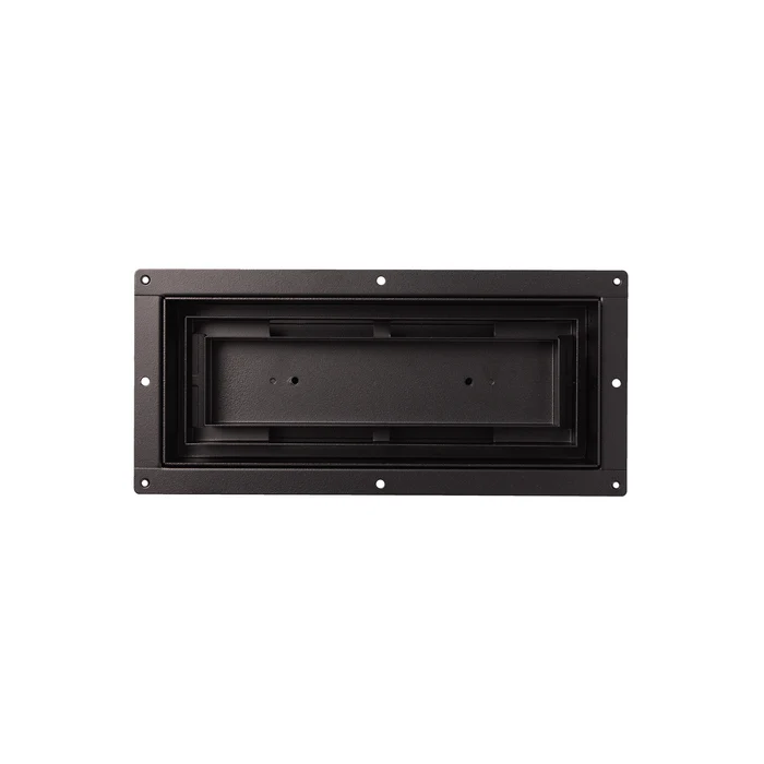 Fittes - Trappe de ventilation murale encastrée à double canalisation Flush Luxe+ Noir mat 4" x 10"