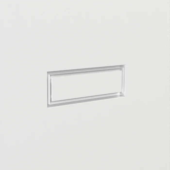 Fittes - Trappe de ventilation murale encastrée à double canalisation Flush Luxe+ Blanc 10" x 30-1/4"