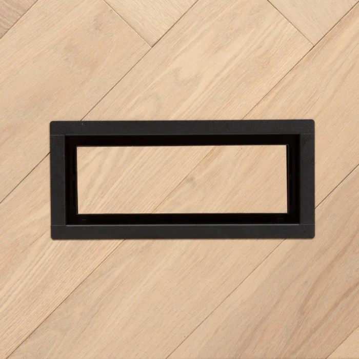 Fittes - Trappe de ventilation avec cadre OG Matte Black 8" x 8"