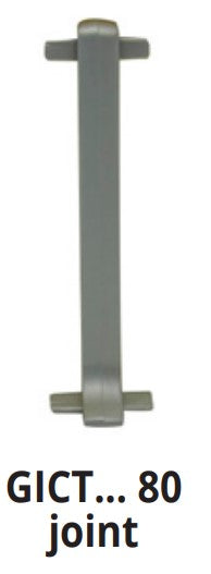 Progress Profiles - Connecteur pour base murale métallique Plinthe 100 acier inoxydable satiné (paquet de 2)