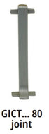 Progress Profiles - Connecteur pour base murale métallique Plinthe 100 acier inoxydable satiné (paquet de 2)
