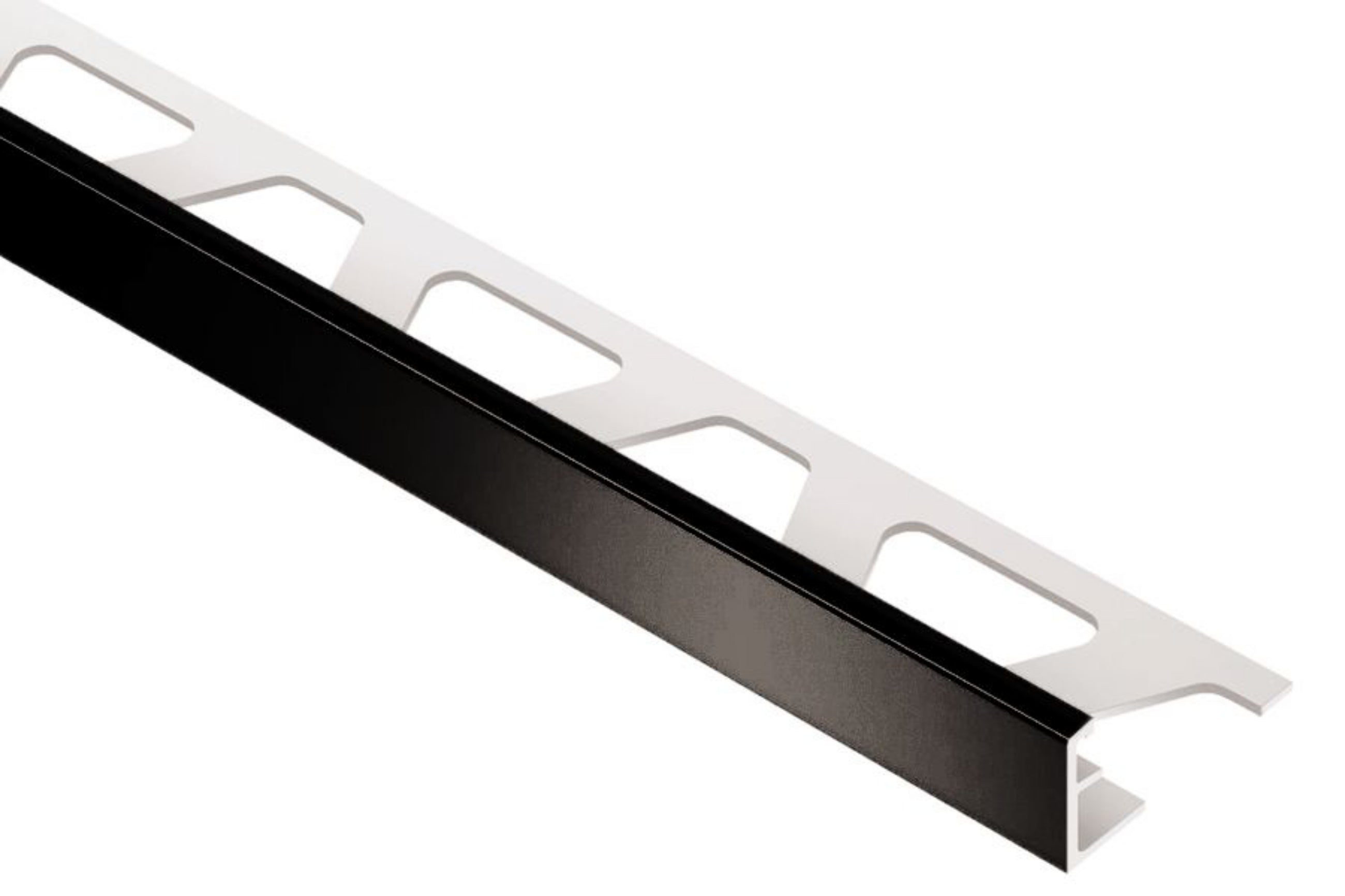 Schluter - 3/8" (10 mm) x 8' 2-1/2" - JOLLY-P Profilé de bordure de mur - Plastique PVC noir ||GS100