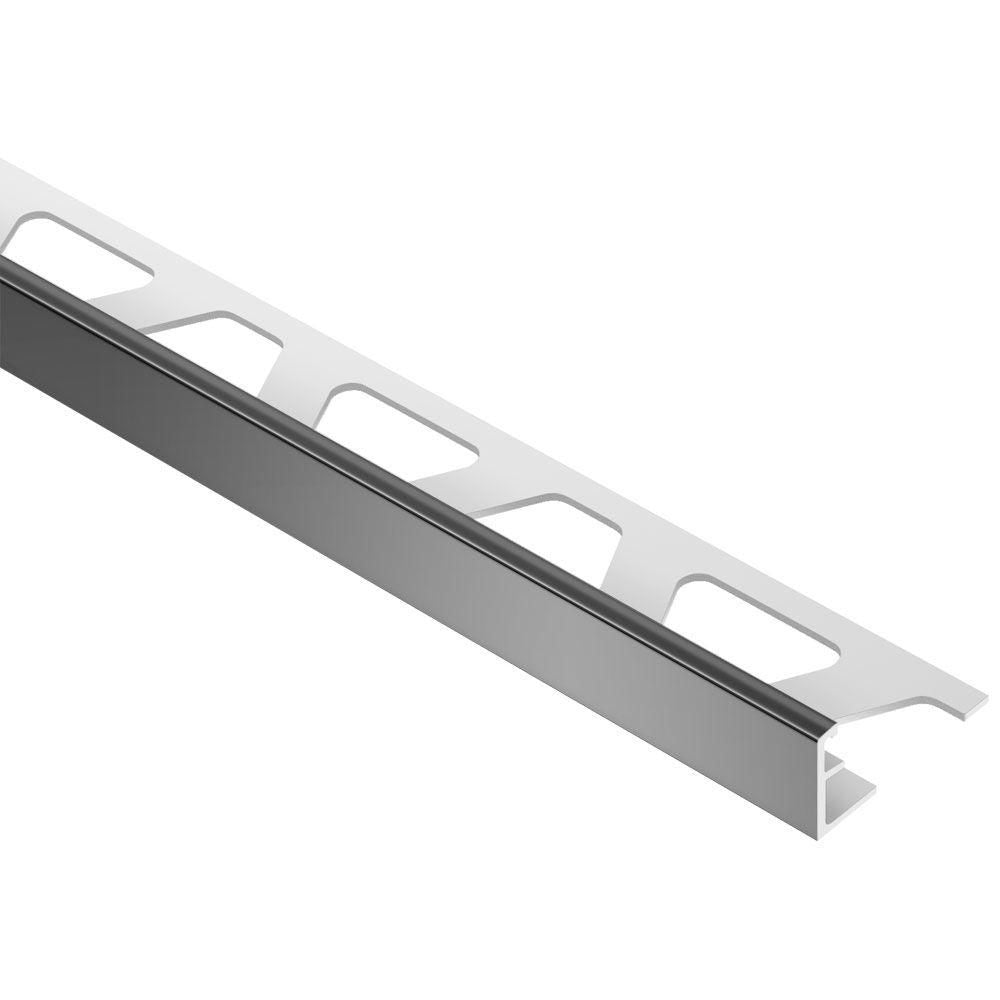 Schluter - JOLLY-P Profilé de bordure de mur - Plastique PVC noir 1/4" (6 mm) x 8' 2-1/2"