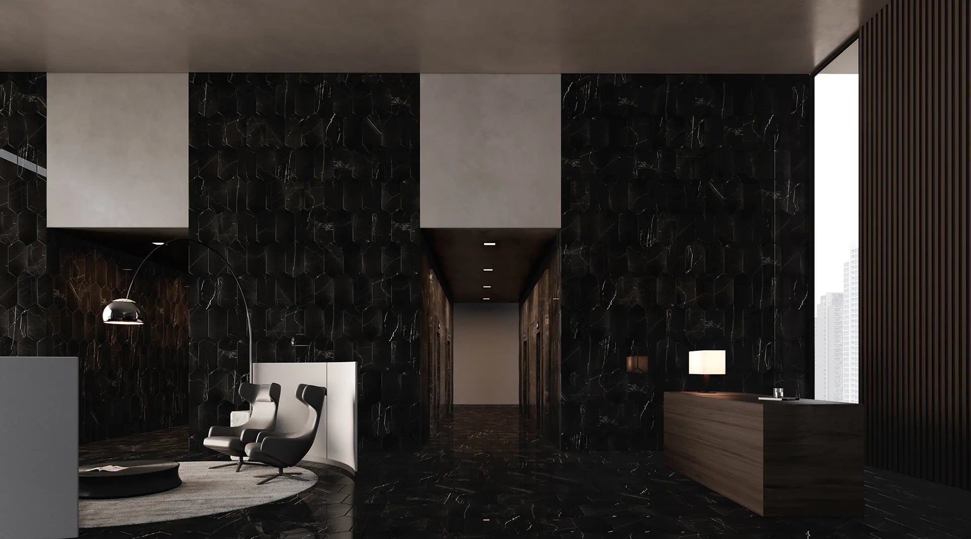 Galaxia Nero Mosaic - 2" x 6" Picket