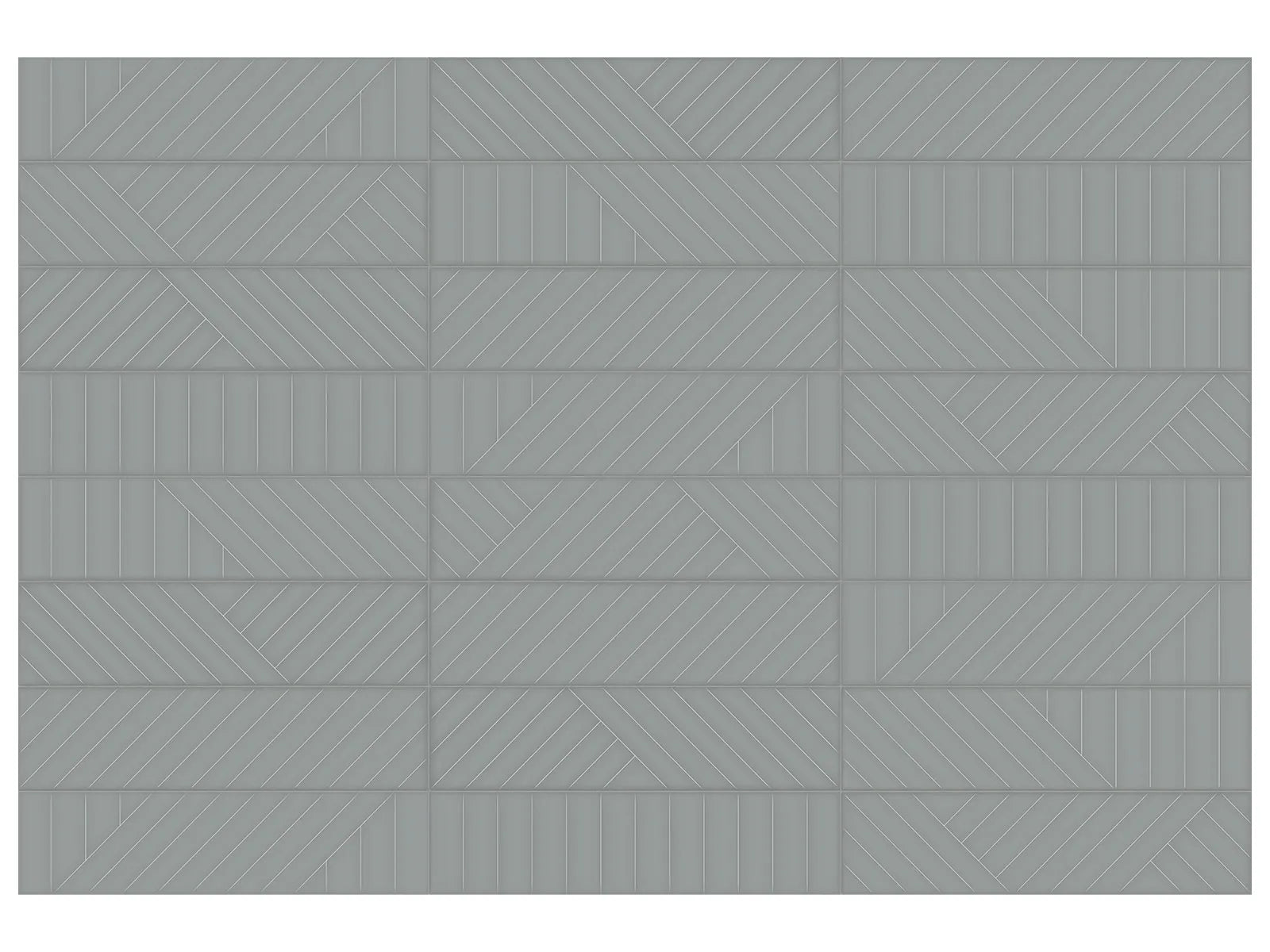 Geometra Maze Charcoal - 3X12 ||4000-0302-0