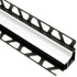 Schluter - DILEX-HK Profilé à gorge avec un radius de 11/16" - plastique PVC blanc éclatant 1/2" x 11/32" x 8' 2-1/2"