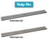 Laticrete - Hydro Ban Grille de drain linéaire avec design Wedge Wire acier inoxydable brossé 42"
