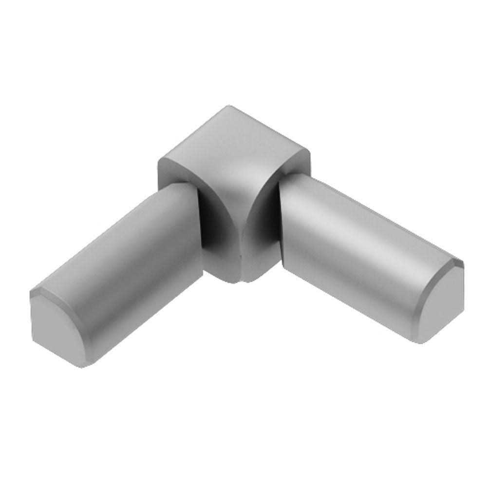 Schluter - RONDEC Coin intérieur à 2 bouts 90° - aluminium anodisé mat 3/8" (10 mm)