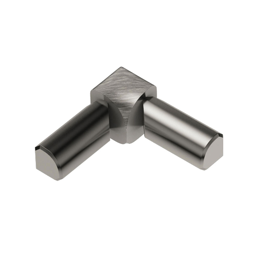Schluter - RONDEC Coin intérieur à 2 bouts 90° - aluminium anodisé nickel brossé 1/2" (12.5 mm)