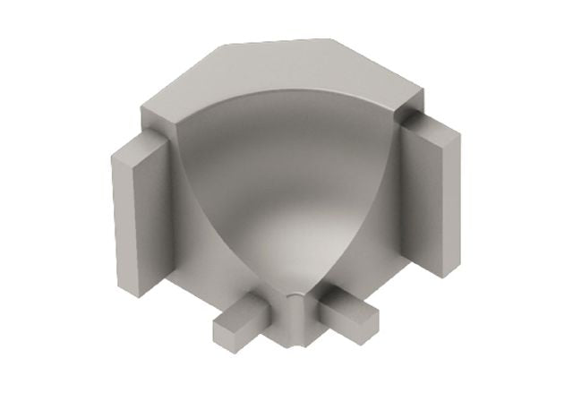 DILEX-AHK Coin intérieur 90° avec un rayon de 3/8" pour Profilé à gorge Aluminium anodisé Mat Nickel ||I90AHK1SAT