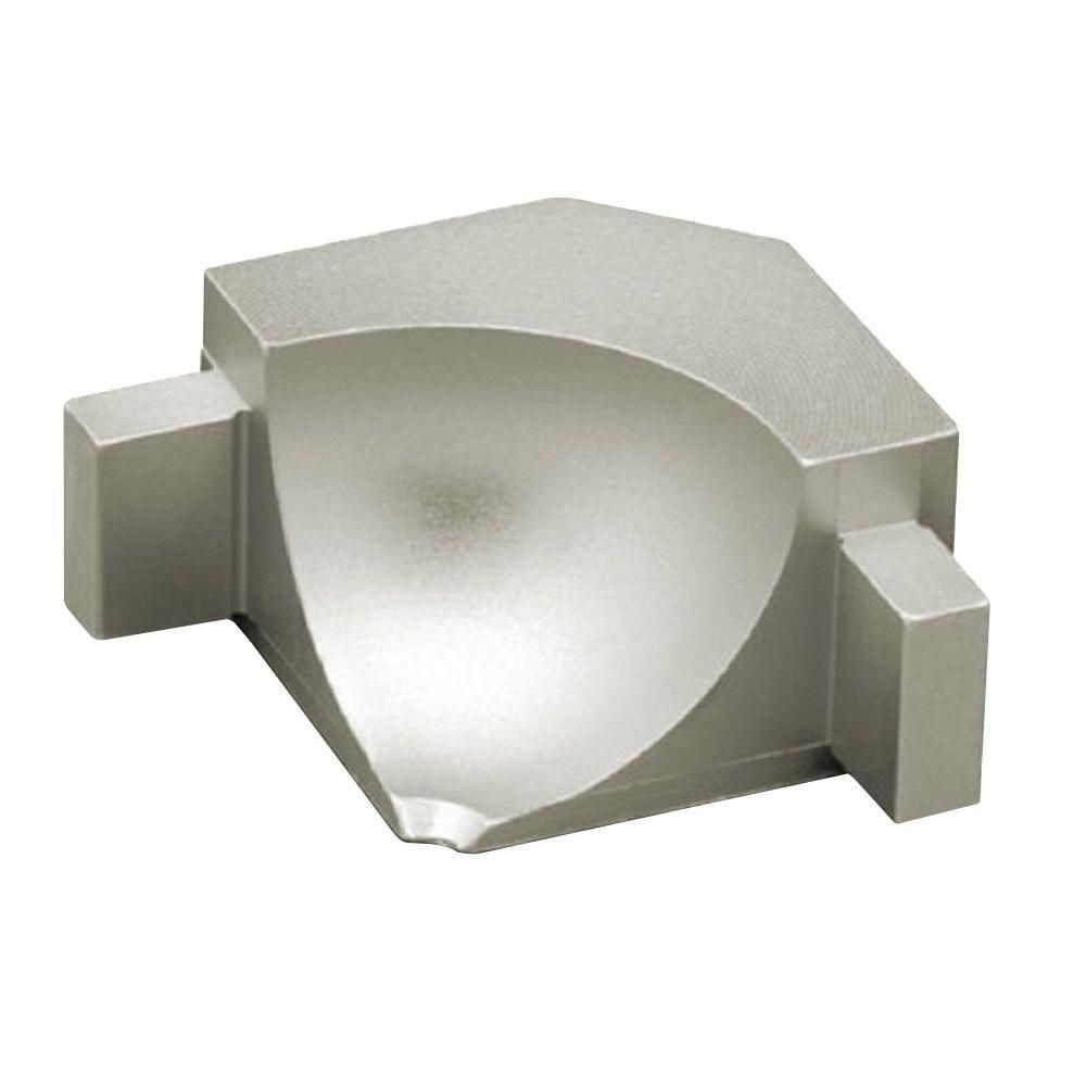 Schluter - DILEX-AHKA Coin intérieur 90° avec un radius de 3/8" (10 mm) - aluminium anodisé nickel mat