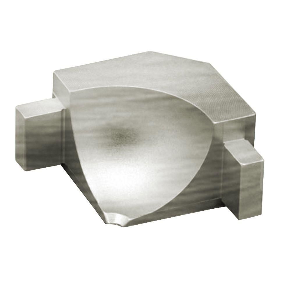 Schluter - DILEX-AHKA Coin intérieur 90° avec un radius de 3/8" (10 mm) - aluminium anodisé nickel brossé