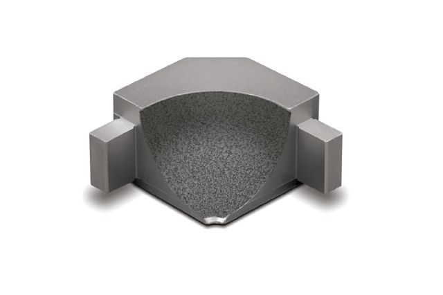 Schluter - DILEX-AHKA Coin intérieur 90° avec un radius de 3/8" (10 mm) - aluminium gris pierre