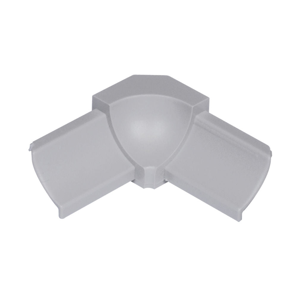 Schluter - DILEX-PHK Inside Corner 90° avec un radius de 3/8" (10 mm) - plastique PVC gris classique