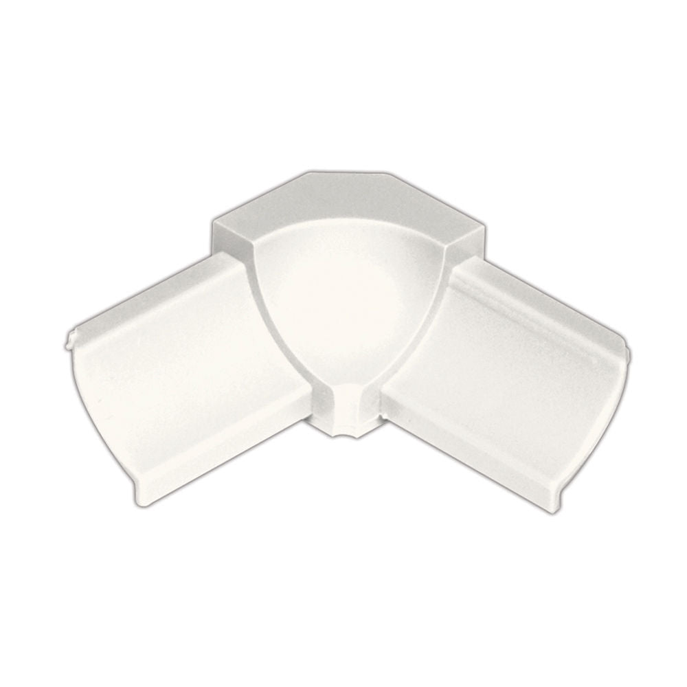 Schluter - DILEX-PHK Inside Corner 90° avec un radius de 3/8" (10 mm) - plastique PVC blanc