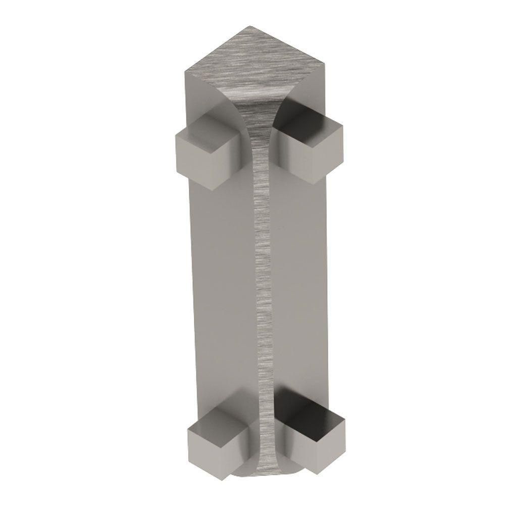 Schluter - RONDEC-CT Coin intérieur 90° - aluminium anodisé nickel brossé 1/2" (12.5 mm)