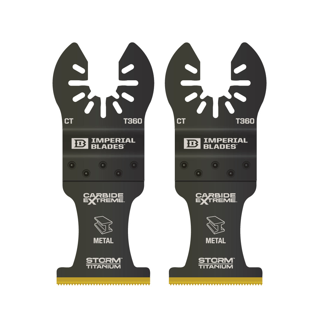 Imperial Blades - Lame à métaux carbure extrème One Fit Storm Titatium 1-3/8" (paquet de 2)