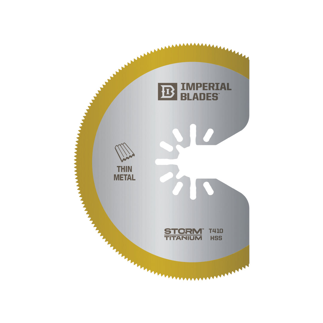 Imperial Blades - Lame segmentée pour métaux minces One Fit Storm Titanium 3-1/8"