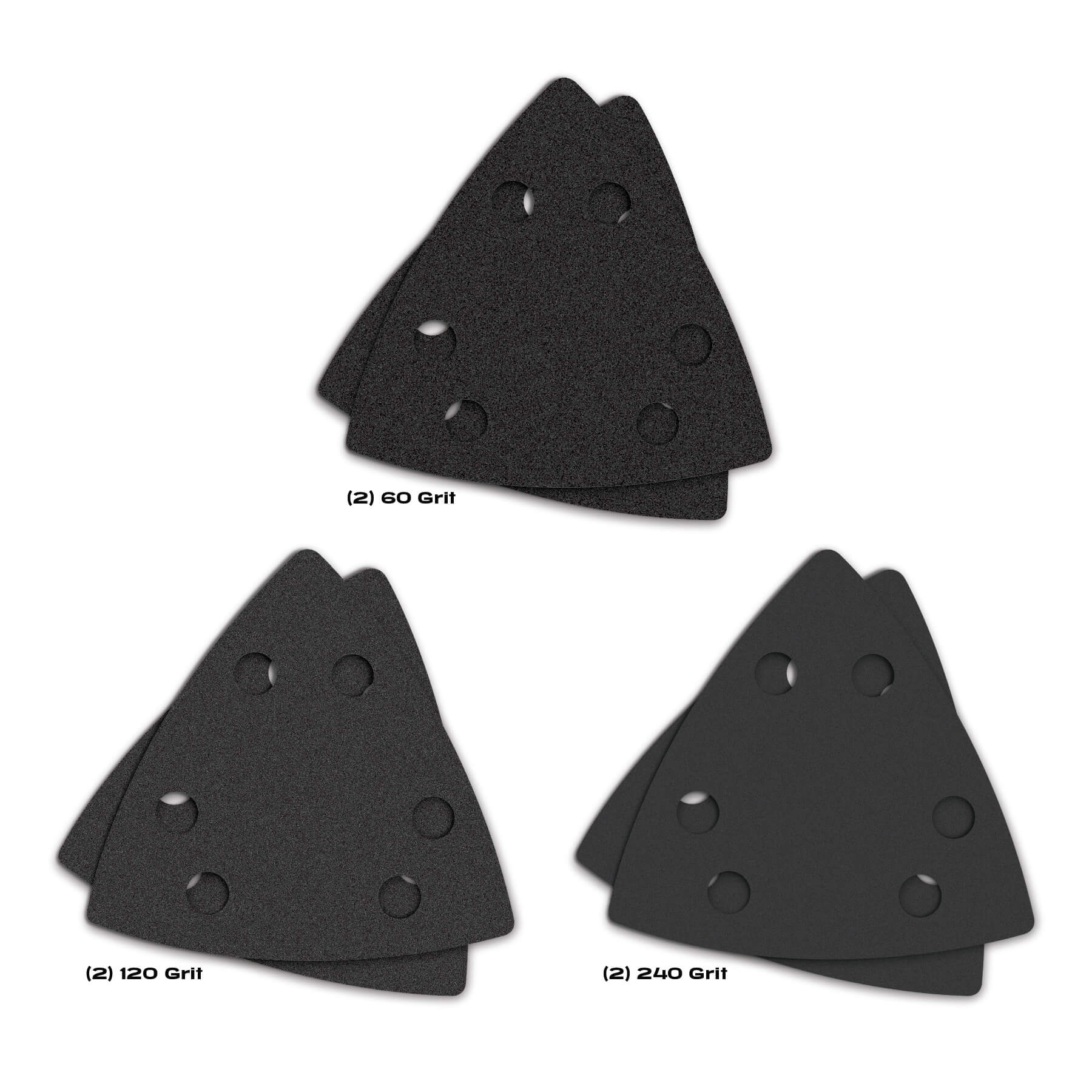 Imperial Blades - Assortiment de papiers abrasifs triangulaires One Fit 3-1/2" (paquet de 6)