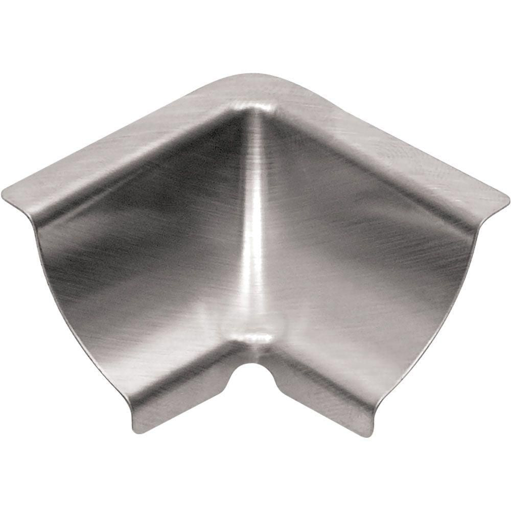 Schluter - DILEX-EHK Coin intérieur 90° 2-directions avec un radius de 23/32" (18.5 mm) - acier inoxydable (V2)