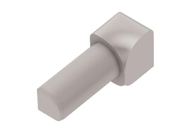 Schluter - RONDEC Coin intérieur 90° - plastique PVC gris clair 1/2" (12.5 mm)