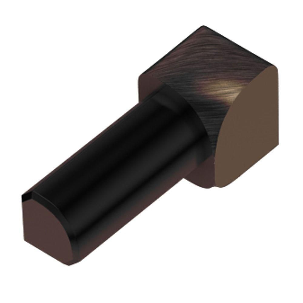 Schluter - RONDEC Coin intérieur 90° - aluminium anodisé bronze antique brossé 5/16" (8 mm)