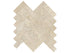 Anatolia - Impero Reale - Mosaïque à chevrons de marbre, fini adouci 3,3 x 10 cm (1,25 x 4 po)