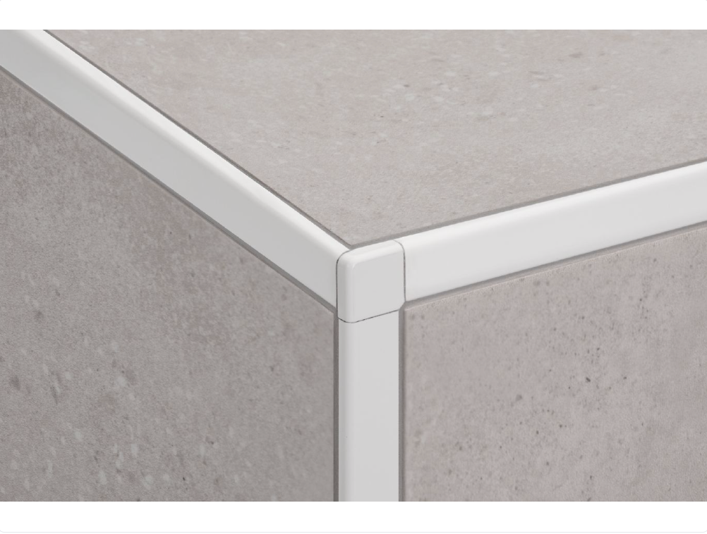 Schluter - 1/2" (12.5 mm) x 8' 2-1/2" - JOLLY Wall Trim Molding Anodized Aluminum Brushed Antique Bronze ||J125ABGB