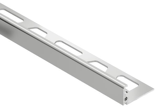 Schluter - JOLLY Profilé de bordure de mur aluminium chrome 1/2" (12.5 mm) x 8' 2-1/2"