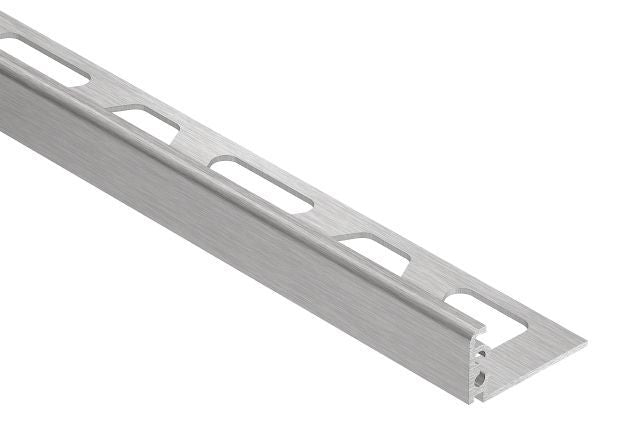 Schluter - JOLLY Moulure de bordure de mur Aluminium anodisé Chrome brossé 1/2" (12.5 mm) x 8' 2-1/2"