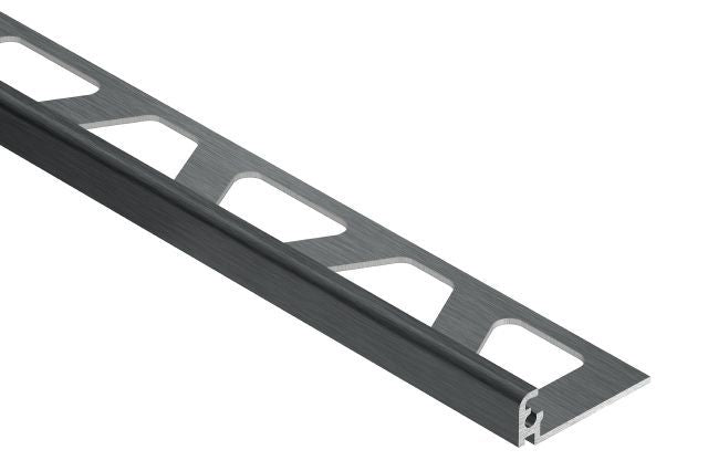 Schluter - JOLLY Moulure de bordure de mur Aluminium anodisé brossé 7/16" (11 mm) x 8' 2-1/2"